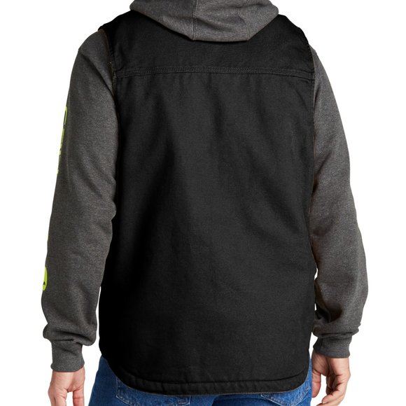 (NWT) Carhartt Sherpa Mens Vest Winter Coat Black - Picture 8 of 8